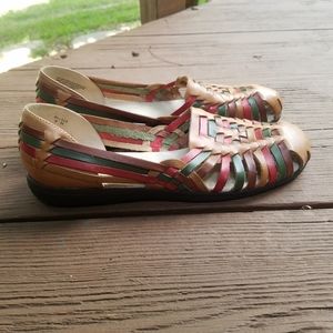 Softspots leather Huarache sandals